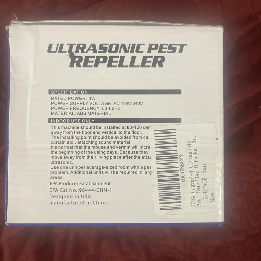 Ultrasonic Pest Repeller - 8 Pack - New One Plug One Room , Safe And Effective